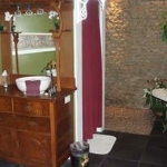 this top notch bath area is in one of the guestrooms at the lockheart gables bed and breakfast