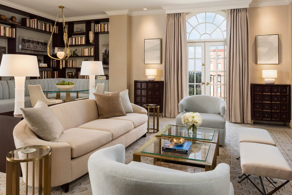 Livingroom in the Rosewood Suite at the Rosewood Mansion on Turtle Creek in Dallas Tx 1000